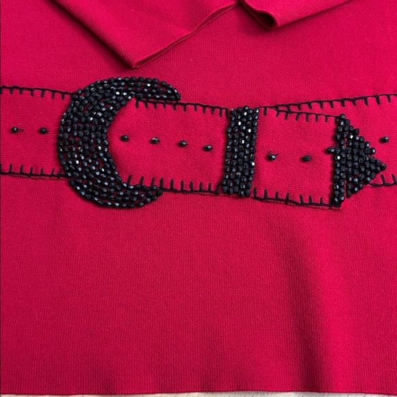 Ruby Rd. Red Knit Top - Picture 3 of 4